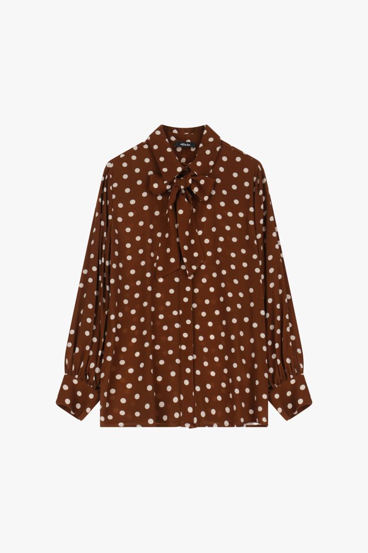 BLUSA DIXIE POIS CON FIOCCO