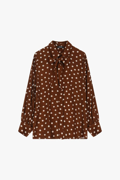 BLUSA DIXIE POIS CON FIOCCO