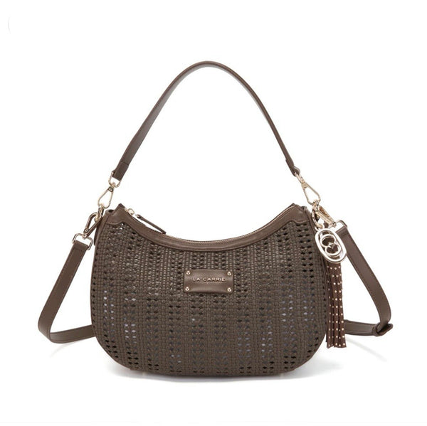 BORSA LA CARRIE WOVEN MORO