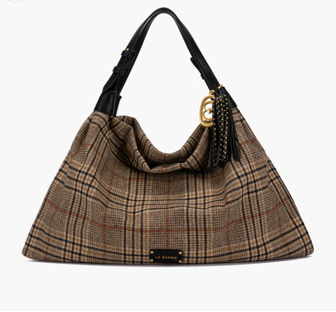 BORSA LA CARRIE SHOPPING SCOZZESE