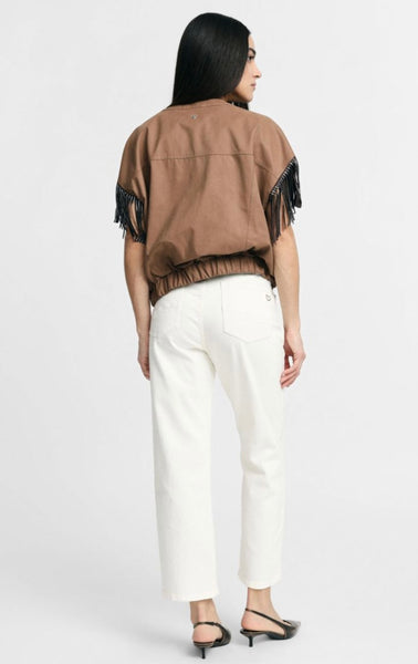 JEANS PLEASE BIANCO CROPPED