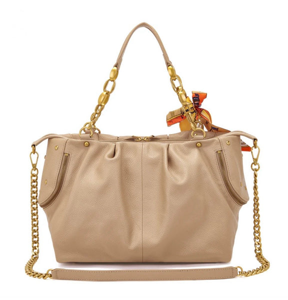 BORSA LA CARRIE SHOPPING BEIGE
