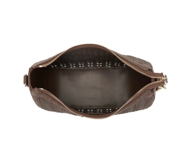 BORSA LA CARRIE WOVEN MORO