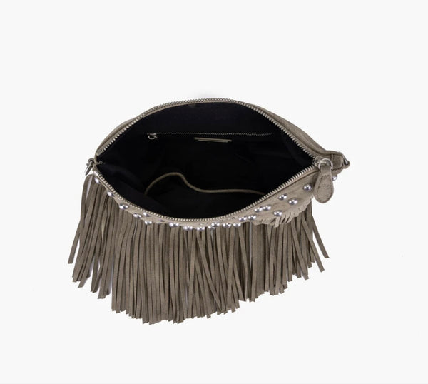 BORSA LA CARRIE SUEDE E FRANGE