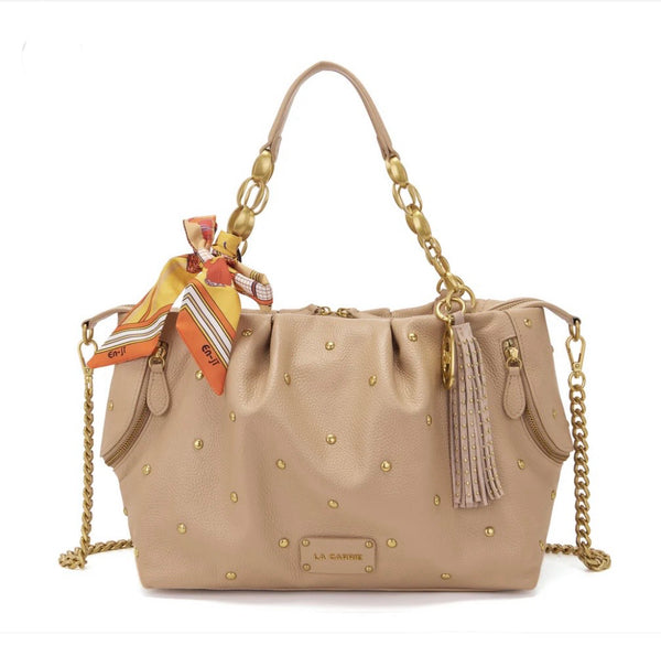 BORSA LA CARRIE SHOPPING BEIGE