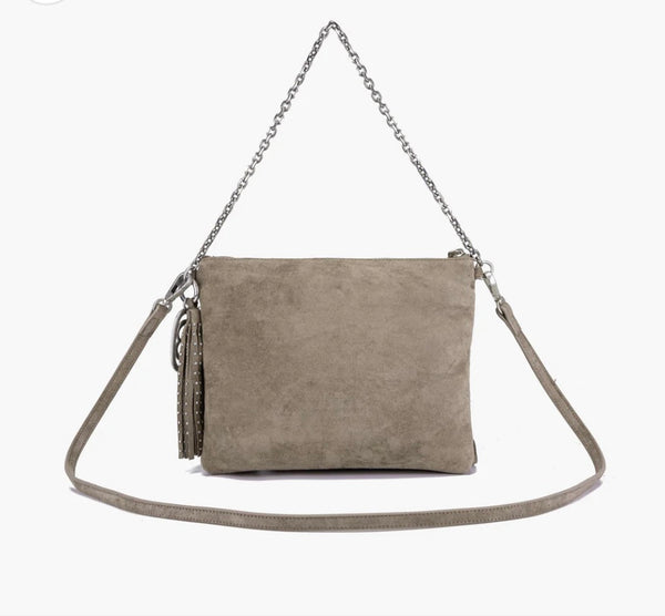 BORSA LA CARRIE SUEDE E FRANGE