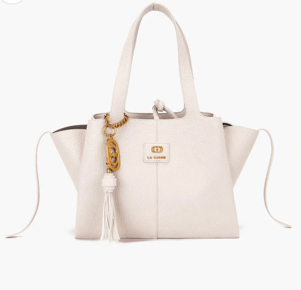 BORSA LA CARRIE SHOPPING IVORY