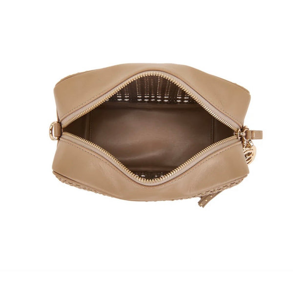 BORSA LA CARRIE WOVEN BEIGE