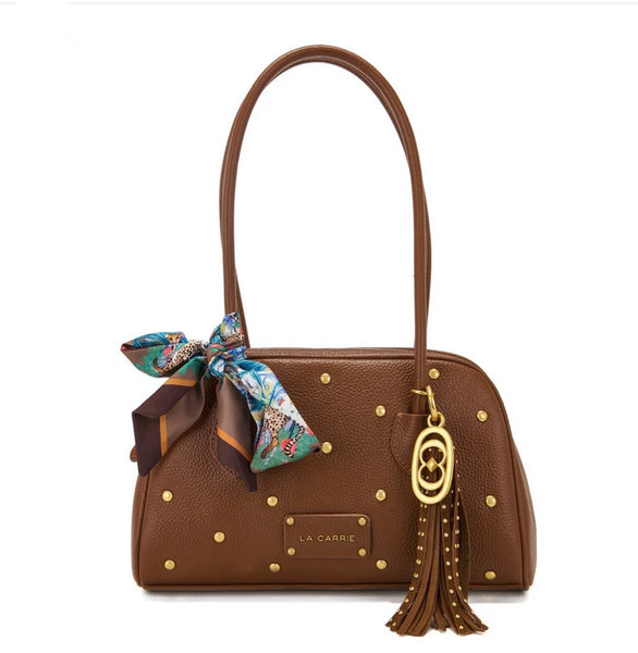 BORSA LA CARRIE DOPPIO MANICO CUOIO