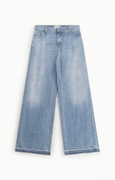 JEANS PLEASE FLARE SFRANGIATO