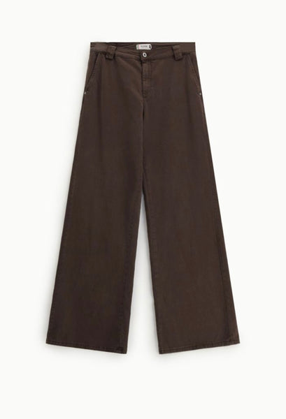JEANS PLEASE A PALAZZO BROWN